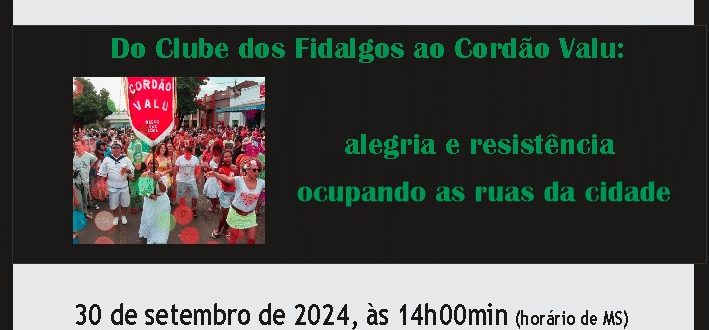 O CARNAVAL, VISTO A PARTIR DA ALEGRIA E DA RESISTÊNCIA, É TEMA DE DISSERTAÇÃO DEFENDIDA NO PPGCult