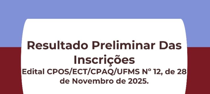 RESULTADO PRELIMINAR DAS INSCRIÇÕES PARA O CURSO DE MESTRADO DO PROGRAMA DE PÓS-GRADUAÇÃO EM ESTUDOS CULTURAIS-2026/1