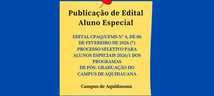 Aluno Especial- 2026/1